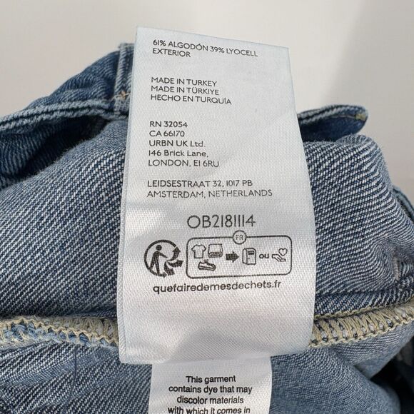 Free People We The Free La Vida Pull-On Jeans Bijou Blue, Sz Small, Boho Relaxed - Picture 11 of 13